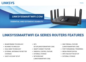 How linksyssmartwifi.live looks like on a tablet such as an iPad.