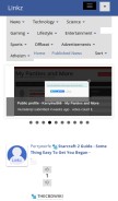 How linkz.us looks like on a mobile device such as an iPhone.