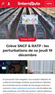How linternaute.com looks like on a mobile device such as an iPhone.