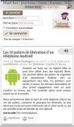 How linuxfr.org looks like on a mobile device such as an iPhone.