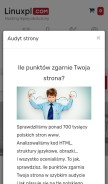 How linuxpl.com looks like on a mobile device such as an iPhone.