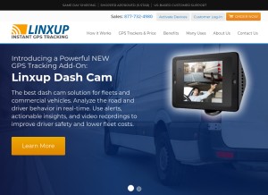 How linxup.com looks like on a tablet such as an iPad.
