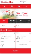 How lionairthai.com looks like on a mobile device such as an iPhone.
