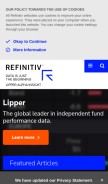 How lipperweb.com looks like on a mobile device such as an iPhone.