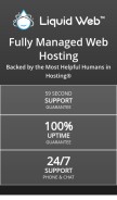 How liquidweb.com looks like on a mobile device such as an iPhone.