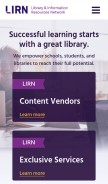 How lirn.net looks like on a mobile device such as an iPhone.