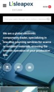 How lisleapex.com looks like on a mobile device such as an iPhone.