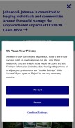 How listerine.co.uk looks like on a mobile device such as an iPhone.