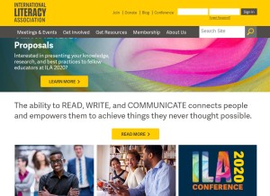 How literacyworldwide.org looks like on a tablet such as an iPad.