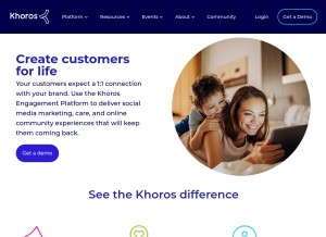 How lithium.com looks like on a tablet such as an iPad.