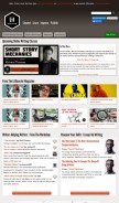 How litreactor.com looks like on a mobile device such as an iPhone.