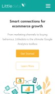 How littledata.io looks like on a mobile device such as an iPhone.