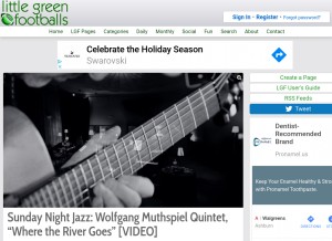 How littlegreenfootballs.com looks like on a tablet such as an iPad.