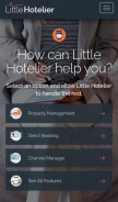 How littlehotelier.com looks like on a mobile device such as an iPhone.