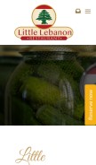 How littlelebanonwa.com.au looks like on a mobile device such as an iPhone.