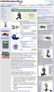 How littlemachineshop.com looks like on a mobile device such as an iPhone.