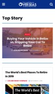 How liveandinvestoverseas.com looks like on a mobile device such as an iPhone.