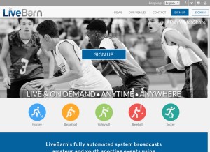 How livebarn.com looks like on a tablet such as an iPad.