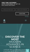 How livecellresearch.com looks like on a mobile device such as an iPhone.