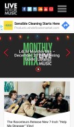 How liveforlivemusic.com looks like on a mobile device such as an iPhone.