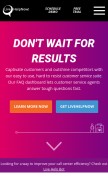 How livehelpnow.net looks like on a mobile device such as an iPhone.