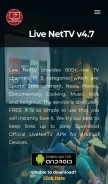 How livenettv.io looks like on a mobile device such as an iPhone.
