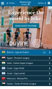 How livesoccertv.com looks like on a mobile device such as an iPhone.