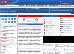 How livetvcdn.net looks like on a tablet such as an iPad.