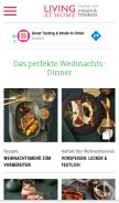 How livingathome.de looks like on a mobile device such as an iPhone.