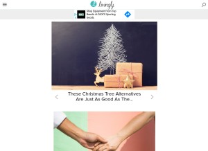 How livingly.com looks like on a tablet such as an iPad.
