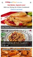 How livingonadime.com looks like on a mobile device such as an iPhone.