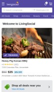 How livingsocial.com looks like on a mobile device such as an iPhone.