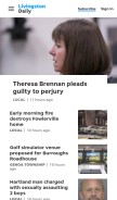 How livingstondaily.com looks like on a mobile device such as an iPhone.