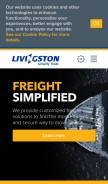 How livingstonintl.com looks like on a mobile device such as an iPhone.