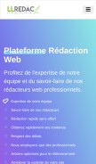 How llredac.fr looks like on a mobile device such as an iPhone.