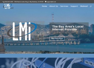 How lmi.net looks like on a tablet such as an iPad.