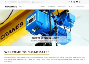 How loadmate.in looks like on a tablet such as an iPad.