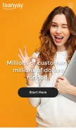 How loanyay.com looks like on a mobile device such as an iPhone.