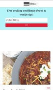 How loavesanddishes.net looks like on a mobile device such as an iPhone.