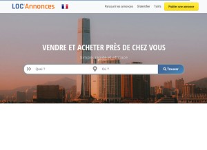 How loc-annonce.fr looks like on a tablet such as an iPad.