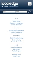 How localedge.com looks like on a mobile device such as an iPhone.