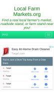 How localfarmmarkets.org looks like on a mobile device such as an iPhone.
