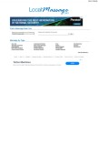 How localmassage.com looks like on a mobile device such as an iPhone.