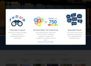 How localstack.com looks like on a tablet such as an iPad.