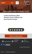 How lockelord.com looks like on a mobile device such as an iPhone.