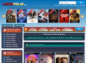How locopelis.com looks like on a tablet such as an iPad.