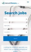 How locumtenens.com looks like on a mobile device such as an iPhone.