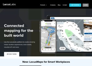 How locuslabs.com looks like on a tablet such as an iPad.