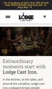How lodgemfg.com looks like on a mobile device such as an iPhone.