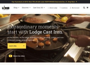 How lodgemfg.com looks like on a tablet such as an iPad.